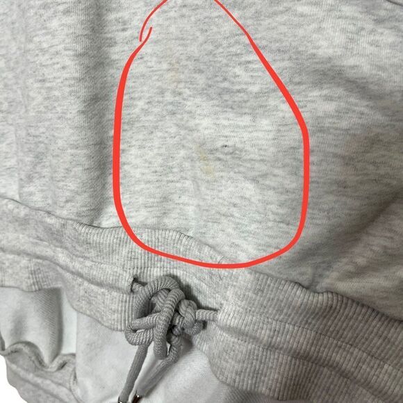 Nap Loungewear Oversized Pullover Sweatshirt Gray High Low Women’s Size Medium - Picture 14 of 15